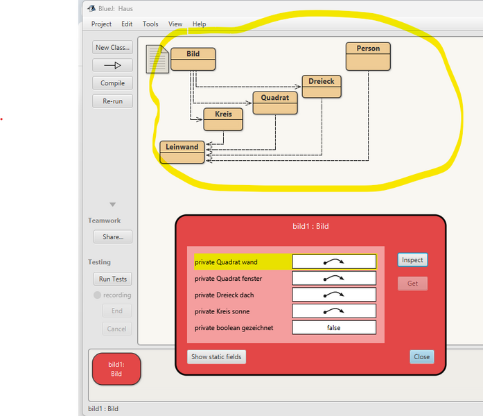 Datei:Klassen (gelb) im Klassendiagramm von BlueJ.png