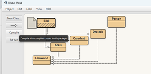 Noch nicht compiliertes Projekt in BlueJ